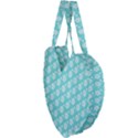 Spring Happiness blue ocean Giant Heart Shaped Tote View3