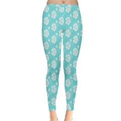 Spring Happiness Blue Ocean Inside Out Leggings by ConteMonfrey