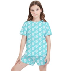 Spring Happiness Blue Ocean Kids  T-shirt And Sports Shorts Set by ConteMonfrey