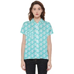 Spring Happiness Blue Ocean Short Sleeve Pocket Shirt by ConteMonfrey