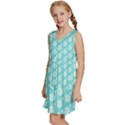 Spring Happiness blue ocean Kids  Sleeveless Tiered Mini Dress View2