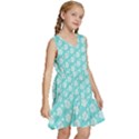 Spring Happiness blue ocean Kids  Sleeveless Tiered Mini Dress View3