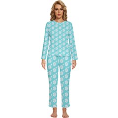 Spring Happiness Blue Ocean Womens  Long Sleeve Lightweight Pajamas Set by ConteMonfrey