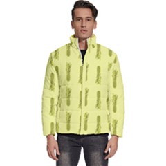 Yellow Pineapple Men s Puffer Bubble Jacket Coat by ConteMonfrey