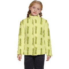 Yellow Pineapple Kids  Puffer Bubble Jacket Coat by ConteMonfrey