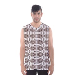 Brown Snake Skin Men s Basketball Tank Top by ConteMonfrey