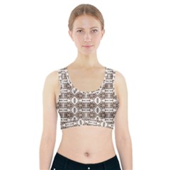 Brown Snake Skin Sports Bra With Pocket by ConteMonfrey