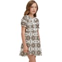 Brown snake skin Kids  Sweet Collar Dress View2