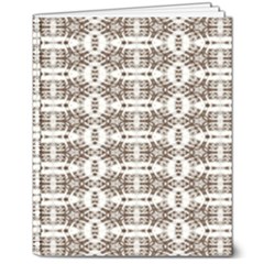 Brown Snake Skin 8  X 10  Softcover Notebook by ConteMonfrey