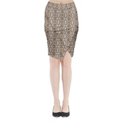 Wings Of Butterfly Starfish Midi Wrap Pencil Skirt by ConteMonfrey