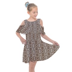 Wings Of Butterfly Starfish Kids  Shoulder Cutout Chiffon Dress by ConteMonfrey