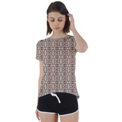 Wings Of Butterfly Starfish Short Sleeve Open Back T-shirt by ConteMonfrey