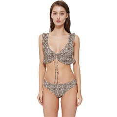 Wings Of Butterfly Starfish Low Cut Ruffle Edge Bikini Set by ConteMonfrey