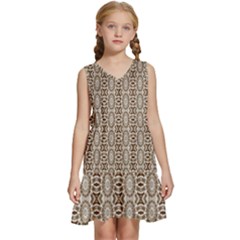 Wings Of Butterfly Starfish Kids  Sleeveless Tiered Mini Dress