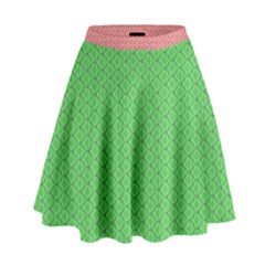  Spooky Pink Green Halloween  High Waist Skirt by ConteMonfrey