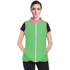  Spooky Pink Green Halloween  Women s Puffer Vest