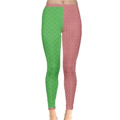  Spooky Pink Green Halloween  Inside Out Leggings by ConteMonfrey