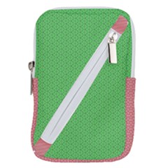  Spooky Pink Green Halloween  Belt Pouch Bag (large) by ConteMonfrey