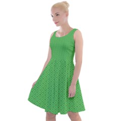  Spooky Pink Green Halloween  Knee Length Skater Dress by ConteMonfrey