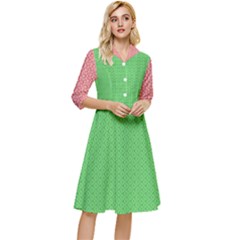  Spooky Pink Green Halloween  Classy Knee Length Dress by ConteMonfrey