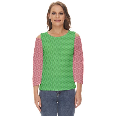  Spooky Pink Green Halloween  Cut Out Wide Sleeve Top by ConteMonfrey