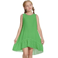  Spooky Pink Green Halloween  Kids  Frill Swing Dress by ConteMonfrey