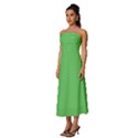  Spooky Pink Green Halloween  Sleeveless Cross Front Cocktail Midi Chiffon Dress View2