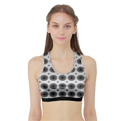 Cosmos Circles Sports Bra With Border by ConteMonfrey