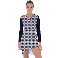 Cosmos Circles Asymmetric Cut-out Shift Dress by ConteMonfrey