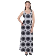 Cosmos Circles Sleeveless Velour Maxi Dress by ConteMonfrey