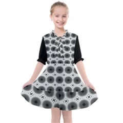 Cosmos Circles Kids  All Frills Chiffon Dress by ConteMonfrey