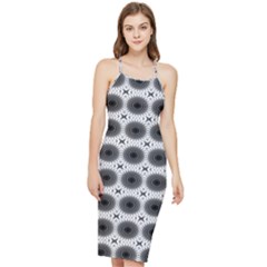 Cosmos Circles Bodycon Cross Back Summer Dress by ConteMonfrey