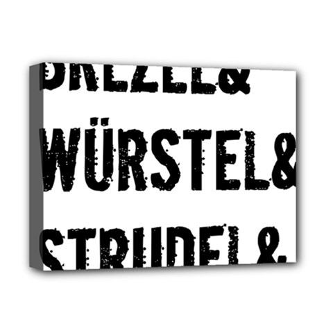 Its A German Thing Bier Brezel Wurstel Strudel Schnitzel Deluxe Canvas 16  X 12  (stretched)  by ConteMonfrey