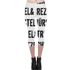 Its A German Thing Bier Brezel Wurstel Strudel Schnitzel Capri Leggings  by ConteMonfrey