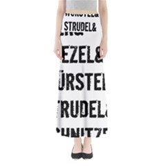 Its A German Thing Bier Brezel Wurstel Strudel Schnitzel Full Length Maxi Skirt by ConteMonfrey