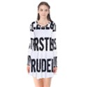 Its A German Thing bier brezel wurstel strudel schnitzel Long Sleeve V-neck Flare Dress View1