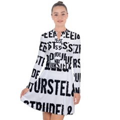 Its A German Thing Bier Brezel Wurstel Strudel Schnitzel Long Sleeve Panel Dress by ConteMonfrey