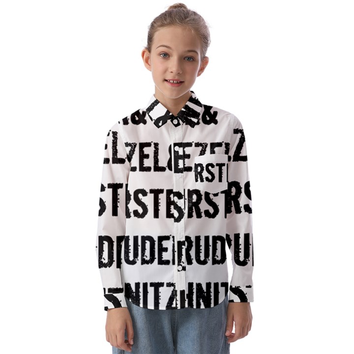 Its A German Thing bier brezel wurstel strudel schnitzel Kids  Long Sleeve Shirt