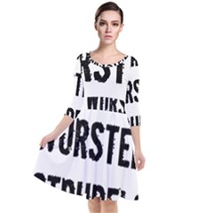 Its A German Thing Bier Brezel Wurstel Strudel Schnitzel Quarter Sleeve Waist Band Dress by ConteMonfrey