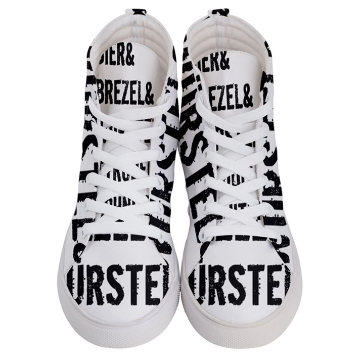 Its A German Thing bier brezel wurstel strudel schnitzel Women s Hi-Top Skate Sneakers