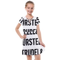 Its A German Thing Bier Brezel Wurstel Strudel Schnitzel Kids  Cross Web Dress by ConteMonfrey