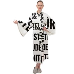 Its A German Thing Bier Brezel Wurstel Strudel Schnitzel Maxi Velvet Kimono by ConteMonfrey