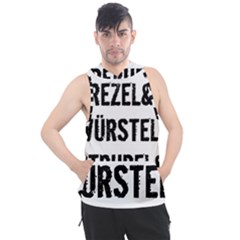 Its A German Thing Bier Brezel Wurstel Strudel Schnitzel Men s Sleeveless Hoodie by ConteMonfrey