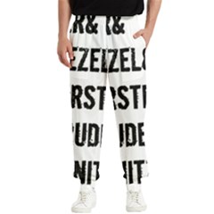 Its A German Thing Bier Brezel Wurstel Strudel Schnitzel Men s Elastic Waist Pants by ConteMonfrey