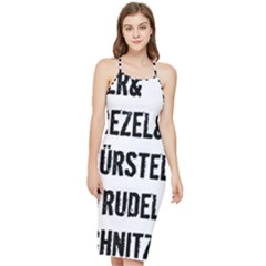 Its A German Thing Bier Brezel Wurstel Strudel Schnitzel Bodycon Cross Back Summer Dress by ConteMonfrey