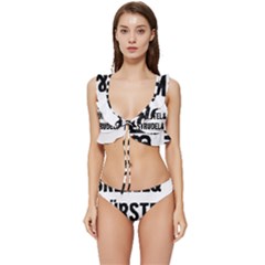 Its A German Thing Bier Brezel Wurstel Strudel Schnitzel Low Cut Ruffle Edge Bikini Set by ConteMonfrey