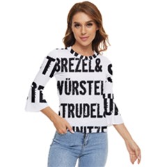 Its A German Thing Bier Brezel Wurstel Strudel Schnitzel Bell Sleeve Top