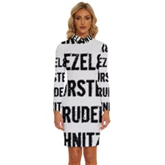 Its A German Thing Bier Brezel Wurstel Strudel Schnitzel Long Sleeve Shirt Collar Bodycon Dress by ConteMonfrey