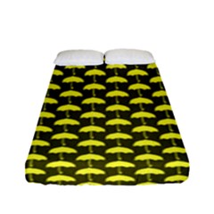 Under My Little Yellow Umbrella Fitted Sheet (full/ Double Size) by ConteMonfrey