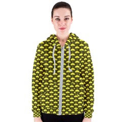 Under My Little Yellow Umbrella Women s Zipper Hoodie